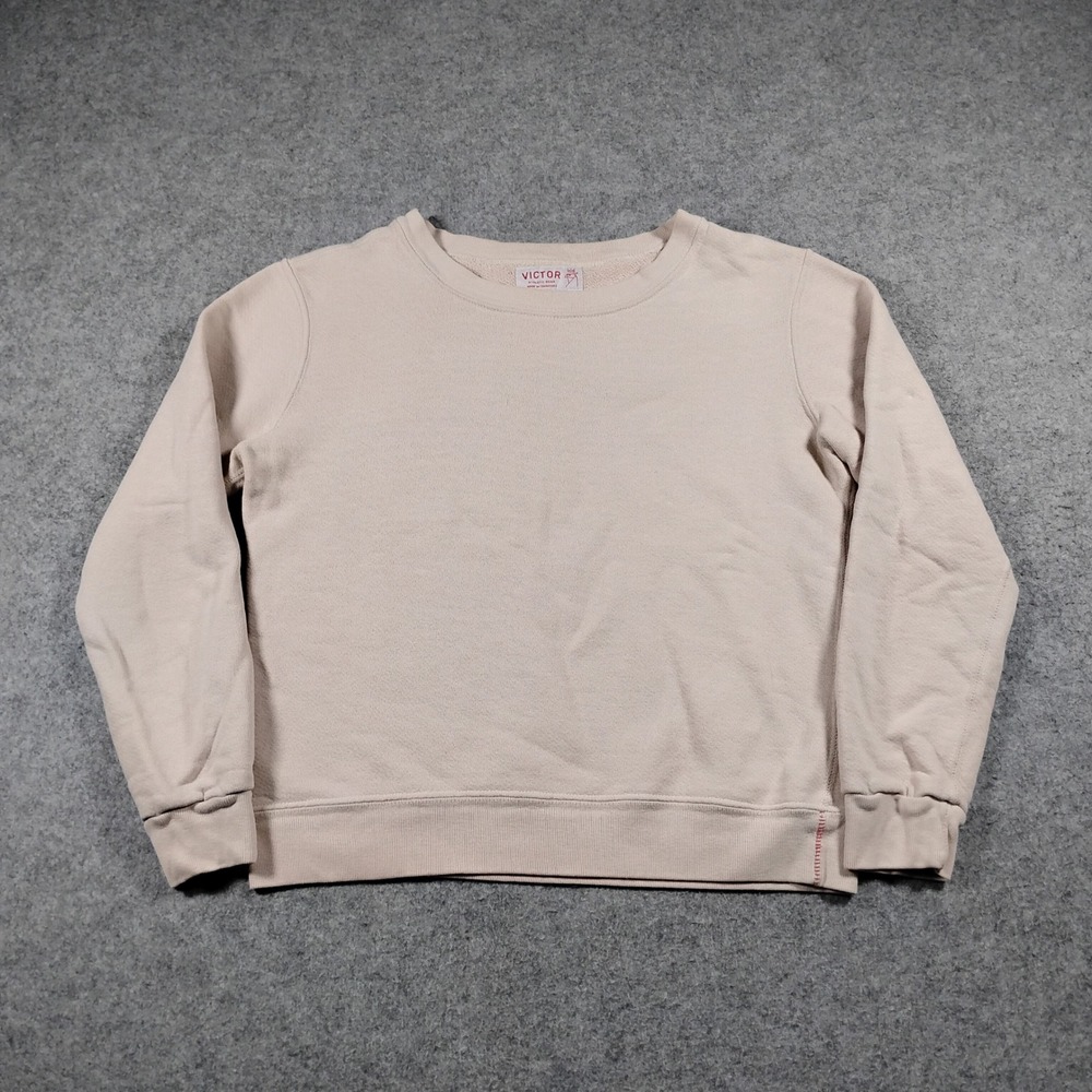 Victor Athletic Wear Men's Pink Crewneck French Terry Sweatshirt Size XS
